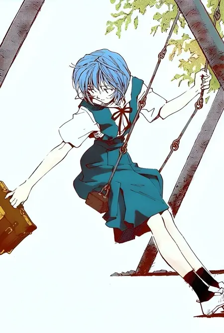 Rei from Evangelion manga